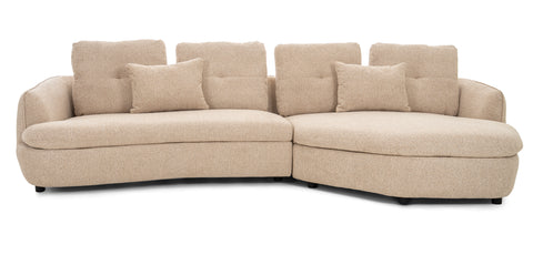 Dimos Sectional Set R-Chaise BEIGE - V1893C