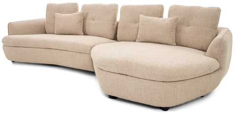 Dimos Sectional Set R-Chaise BEIGE - V1893C