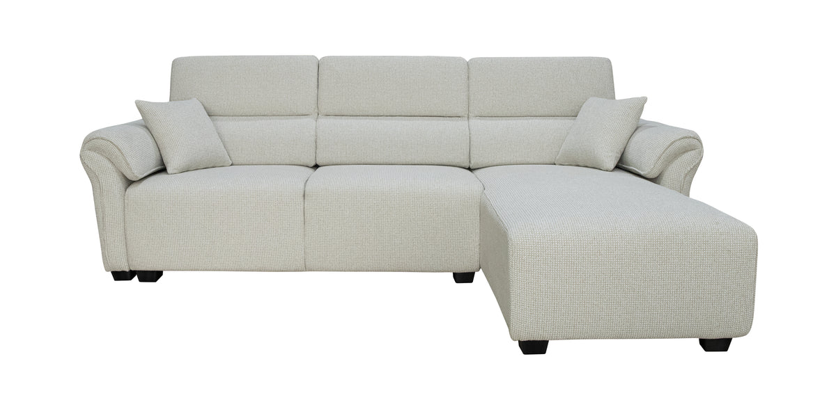 Sectional Sofa Set Beige and Cushion