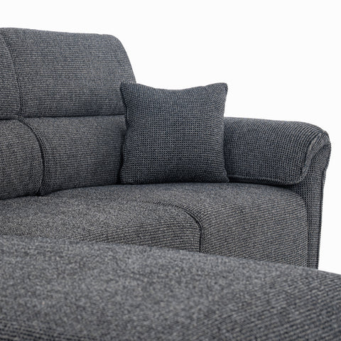 Dimos Sectional Sofa Set Left Arm Black - SF2559