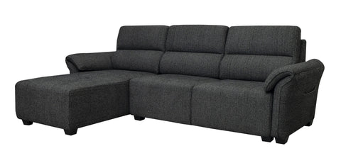 Sectional Sofa Set Left Arm Black
