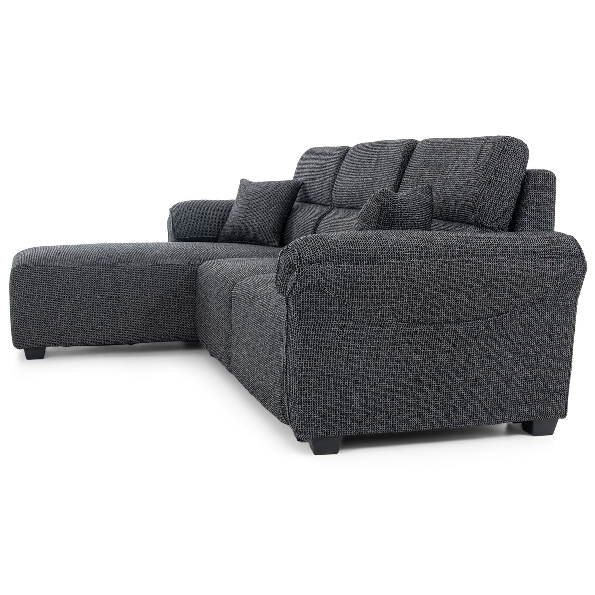 Dimos Sectional Sofa Set Left Arm Black - SF2559