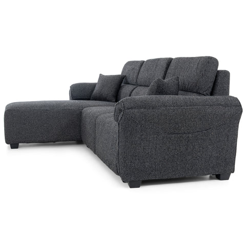 Dimos Sectional Sofa Set Left Arm Black - SF2559