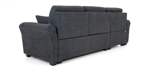 Dimos Sectional Sofa Set Left Arm Black - SF2559