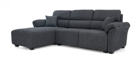 Dimos Sectional Sofa Set Left Arm Black - SF2559