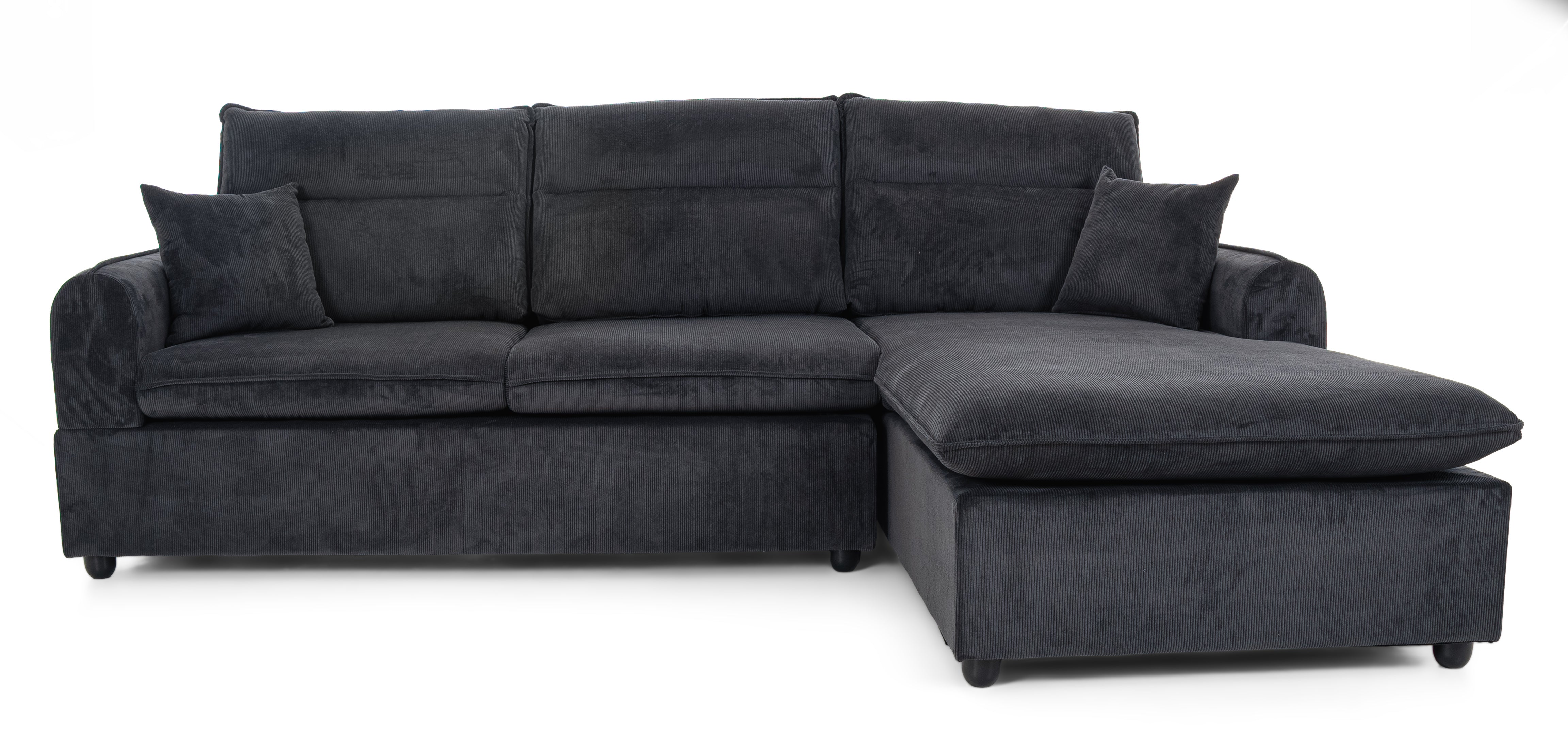 Sectional Sofa Left Chaise Black