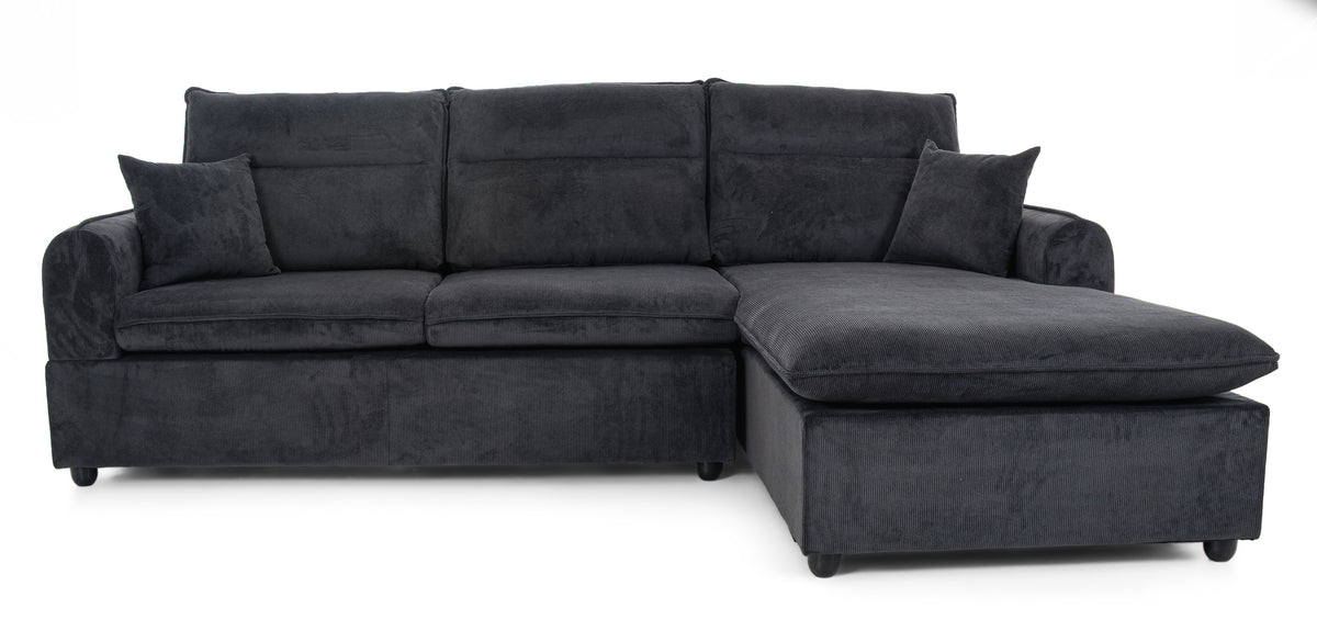 Sectional Sofa Left Chaise Black
