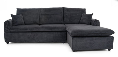Sectional Sofa Left Chaise Black