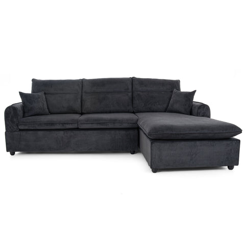Dimos Sectional Sofa Set Left Arm Black - SF2557