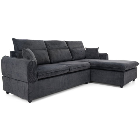 Dimos Sectional Sofa Set Left Arm Black - SF2557