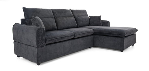 Dimos Sectional Sofa Set Left Arm Black - SF2557