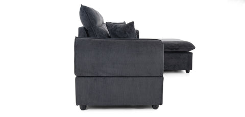 Dimos Sectional Sofa Set Left Arm Black - SF2557