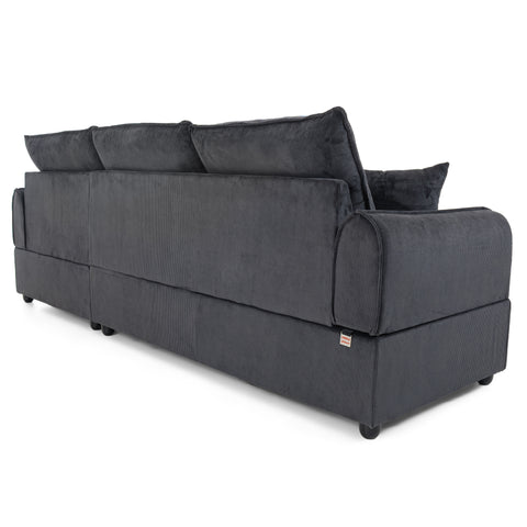 Dimos Sectional Sofa Set Left Arm Black - SF2557