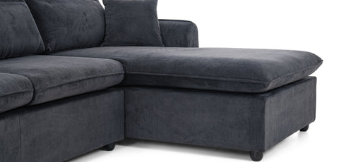 Dimos Sectional Sofa Set Left Arm Black - SF2557