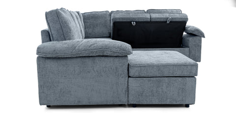 Dimos Sectional Sofa Set W/Manual Bed Blue - SF2572