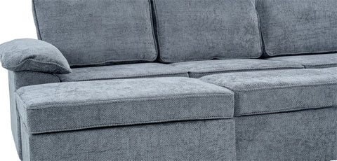 Dimos Sectional Sofa Set W/Manual Bed Blue - SF2572