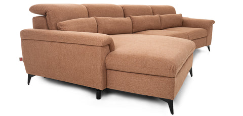 Dimos Sectional Set L-Chaise BROWN - V1859