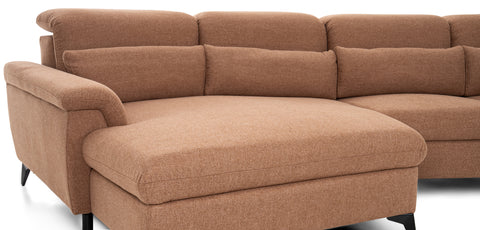 Dimos Sectional Set L-Chaise BROWN - V1859