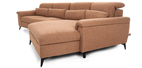 Dimos Sectional Set R-Chaise BROWN - V1859