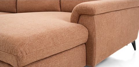 Dimos Sectional Set R-Chaise BROWN - V1859