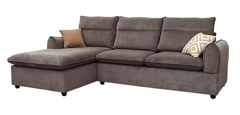 Dimos Sectional Sofa Set Left Arm Brown - SF2557