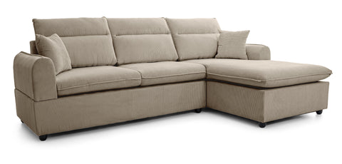 Dimos Sectional Sofa Set Left Arm Brown - SF2557