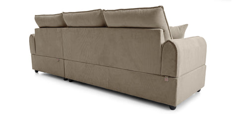 Dimos Sectional Sofa Set Left Arm Brown - SF2557