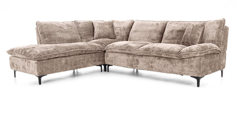 Dimos Sectional Sofa Set W/Manual Brown - SF2570