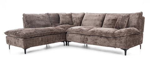 Dimos Sectional Sofa Set W/Manual Brown-03 - SF2570