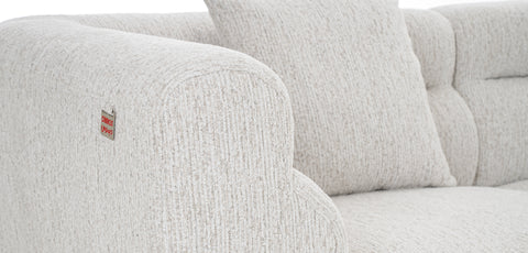 Dimos Sectional Sofa Set L-Chaise Couch Cream - 2546