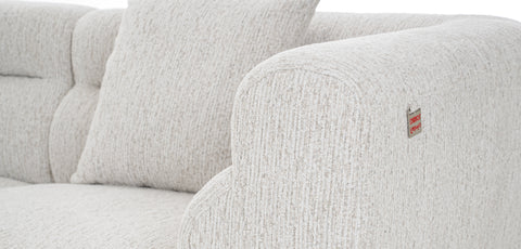 Dimos Sectional Sofa Set L-Chaise Couch Cream - 2546