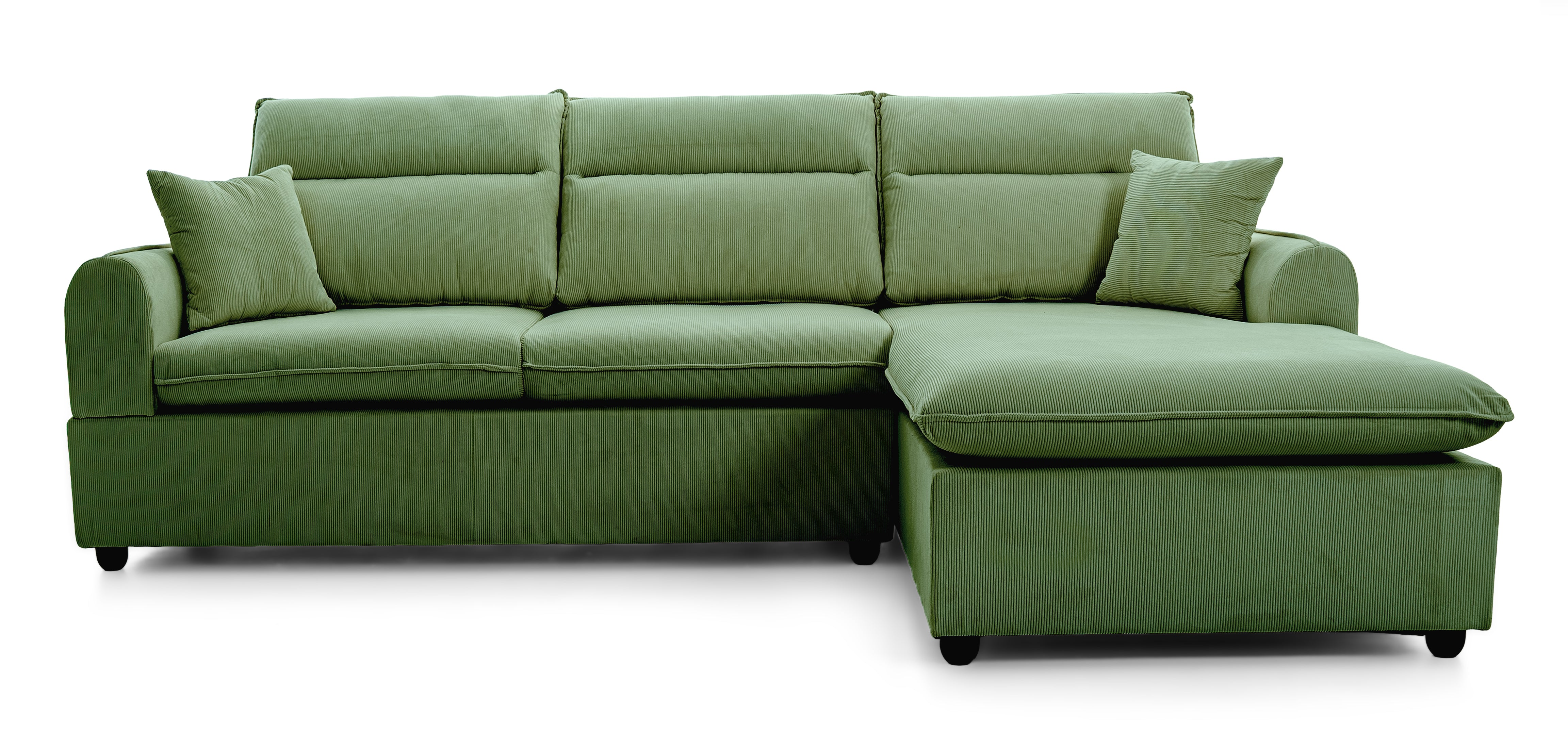 Sectional Sofa Left Chaise Green