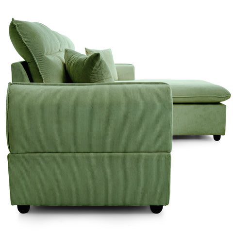 Dimos Sectional Sofa Set Left Arm Green - SF2557