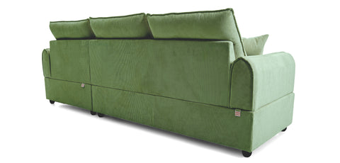 Dimos Sectional Sofa Set Left Arm Green - SF2557