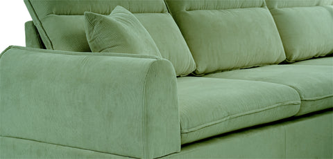 Dimos Sectional Sofa Set Left Arm Green - SF2557