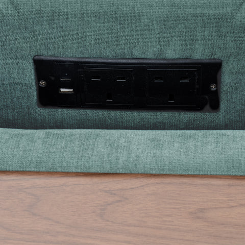 Dimos Sectional Sofa Set Left Arm W/Storage Box Green - SF2545