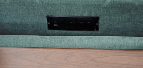 Dimos Sectional Sofa Set Left Arm W/Storage Box Green - SF2545