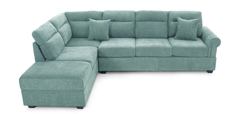Dimos Sectional Sofa Set Left Arm W/Storage Box Green - SF2545