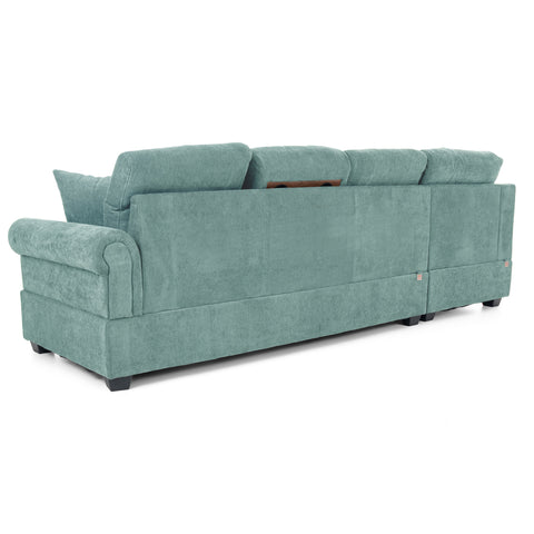 Dimos Sectional Sofa Set Left Arm W/Storage Box Green - SF2545