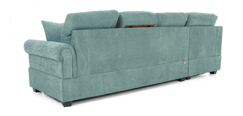 Dimos Sectional Sofa Set Left Arm W/Storage Box Green - SF2545