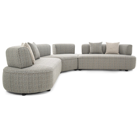 Dimos Sectional 5-Seater Sofa Set Grey - MF-2502