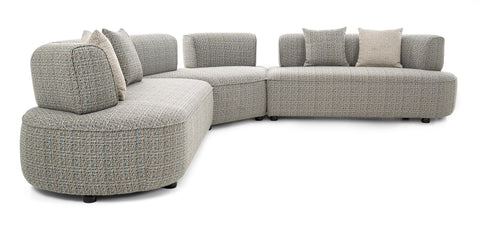 Dimos Sectional 5-Seater Sofa Set Grey - MF-2502