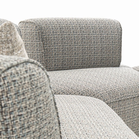 Dimos Sectional 5-Seater Sofa Set Grey - MF-2502