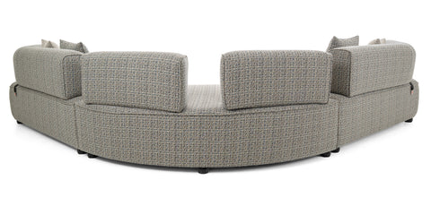 Dimos Sectional 5-Seater Sofa Set Grey - MF-2502