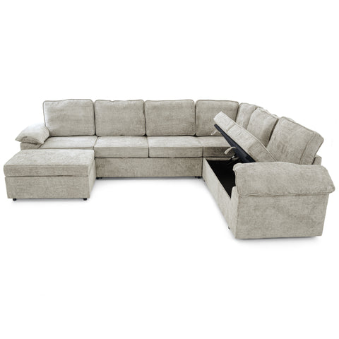 Dimos Sectional Sofa Set W/Manual Bed Gray - SF2572