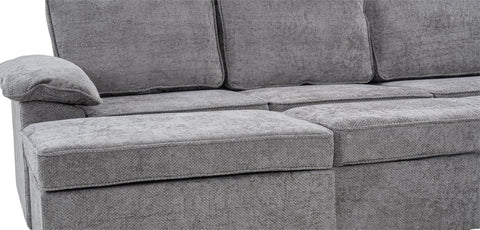 Dimos Sectional Sofa Set W/Manual Bed Gray 02 - SF2572