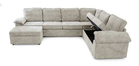 Dimos Sectional Sofa Set W/Manual Bed Gray - SF2572