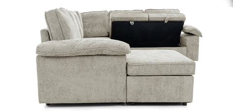 Dimos Sectional Sofa Set W/Manual Bed Gray - SF2572