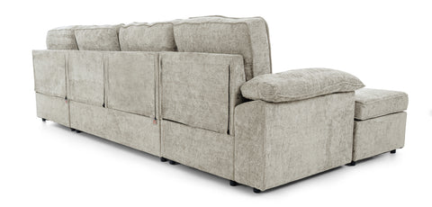 Dimos Sectional Sofa Set W/Manual Bed Gray - SF2572