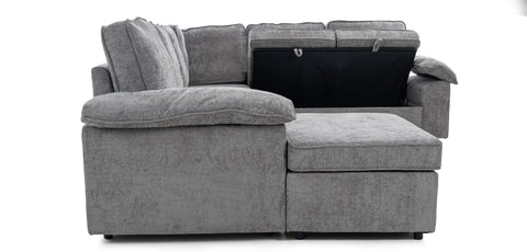 Dimos Sectional Sofa Set W/Manual Bed Gray 02 - SF2572